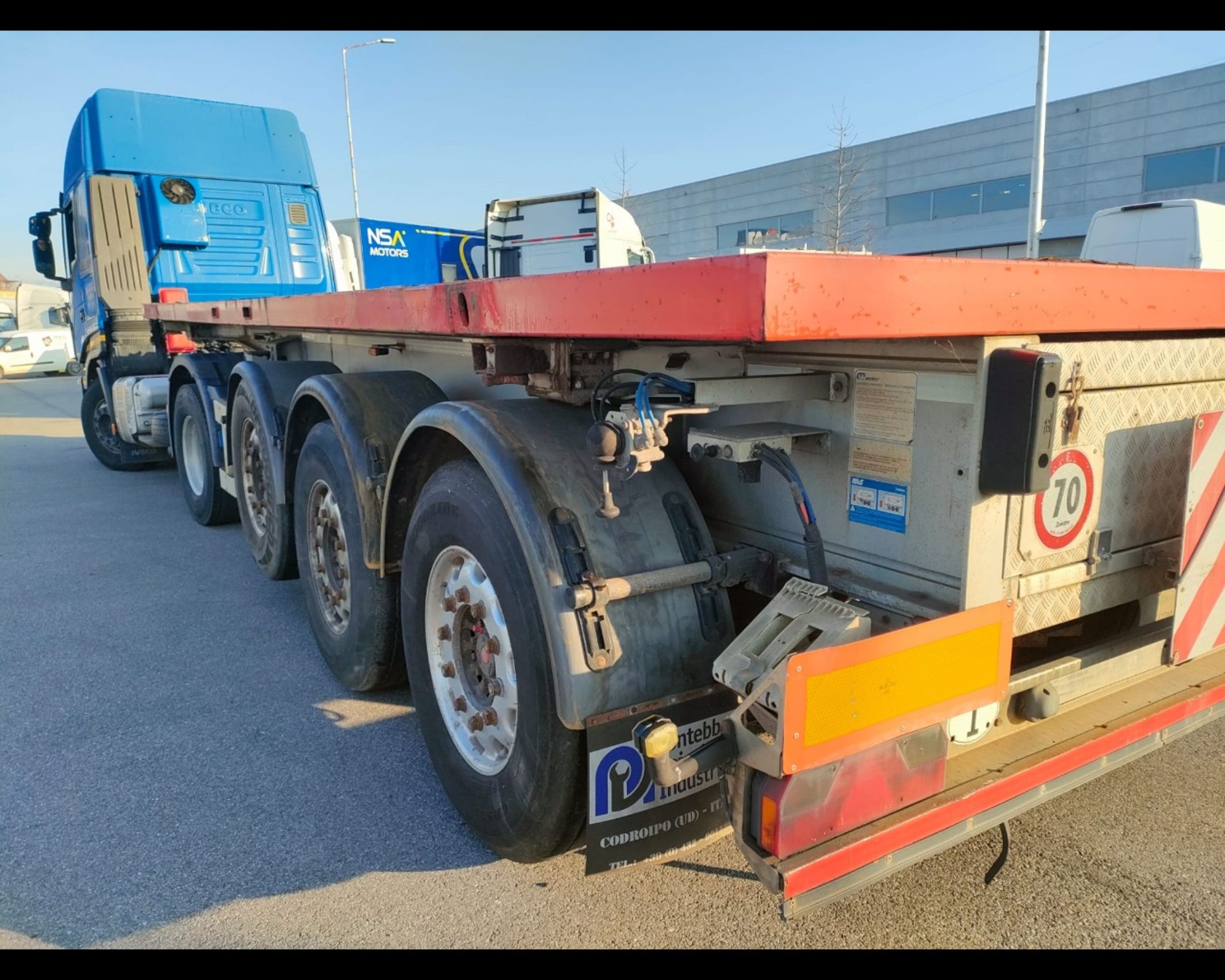 IVECO SEMIRIMORCHIO MENCI & C. SPA SL20 ROSSO - AUTO INDUSTRIALE BERGAMASCA