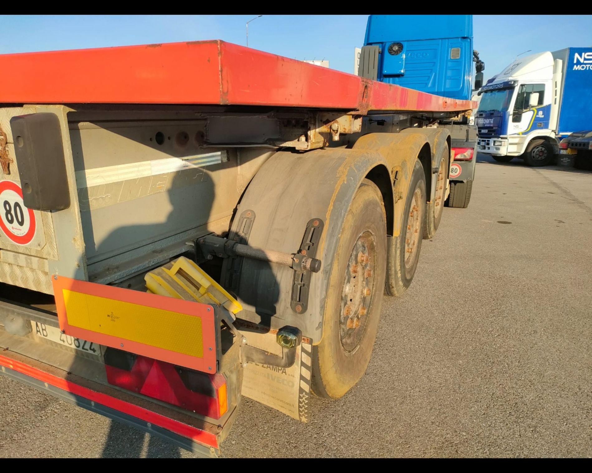 IVECO SEMIRIMORCHIO MENCI & C. SPA SL20 ROSSO - AUTO INDUSTRIALE BERGAMASCA