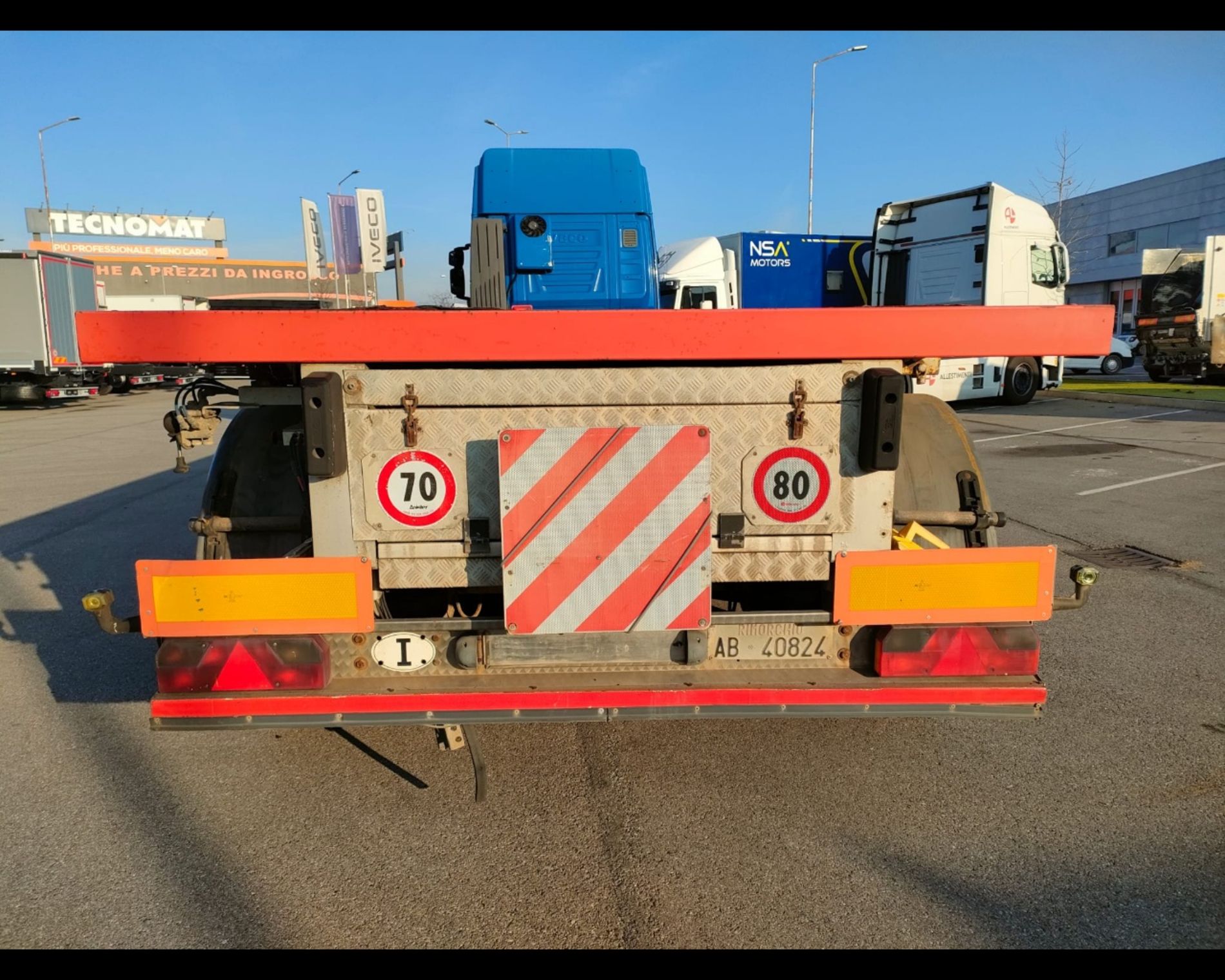 IVECO SEMIRIMORCHIO MENCI & C. SPA SL20 ROSSO - AUTO INDUSTRIALE BERGAMASCA