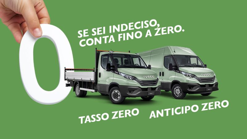 Promozione Tasso 0% su Daily Cabinato e anticipo zero su Daily Furgone - AUTO INDUSTRIALE BERGAMASCA